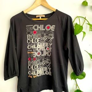 SEE by CHLOE printed top size M
